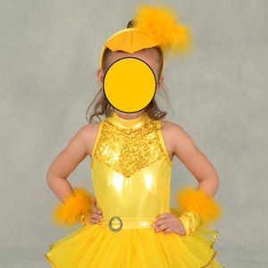 Yellow Chicken/Duck Dance Costume by Revolution Dancewear - Size SC